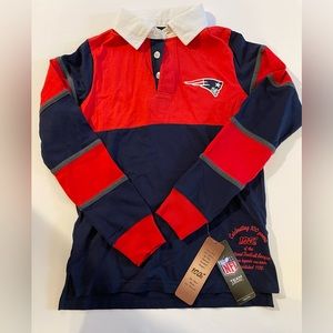 NWT New England Patriots Boys Rugby.